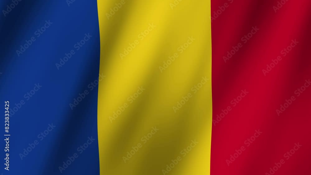 Romanian Flag Flutter in the Wind in Captivating Footage Romanian Flag Flutter in the Wind in Captivating Footage