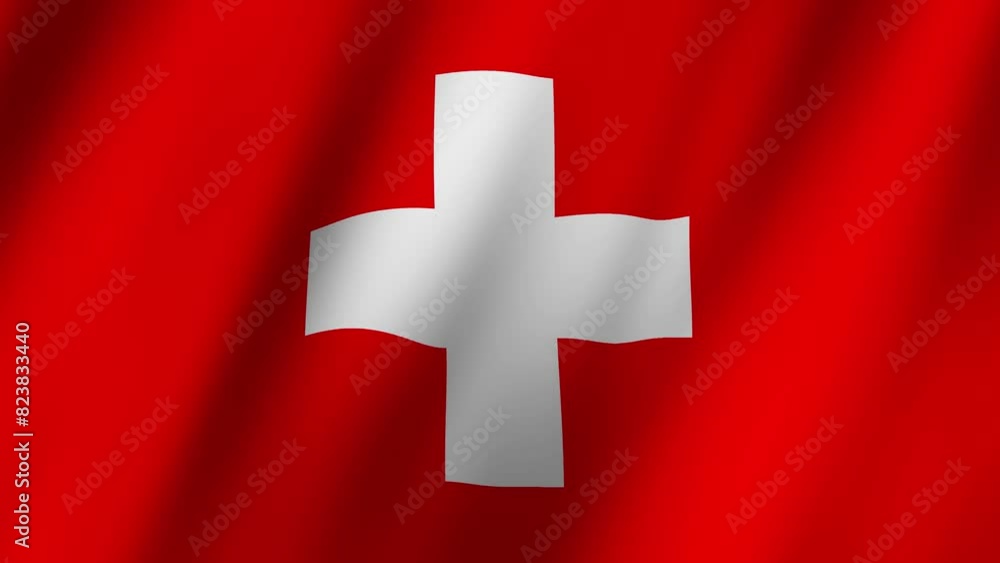 Switzerland Unfurled Watch the Iconic Swiss Flag Flutter in Windy Splendo Switzerland Unfurled Watch the Iconic Swiss Flag Flutter in Windy Splendo