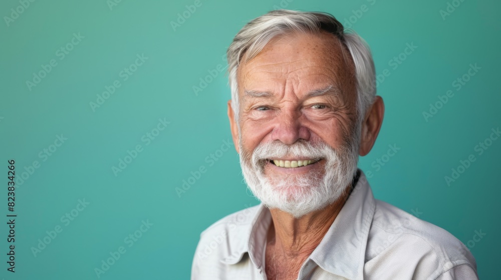 A Smiling Senior Gentleman's Portrait A Smiling Senior Gentleman's Portrait
