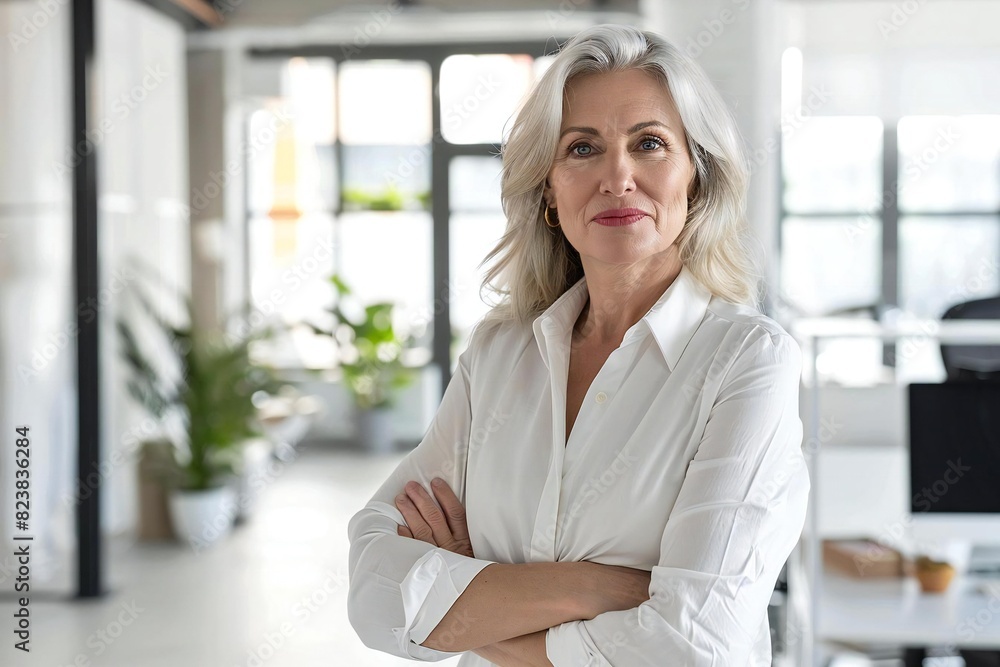 Successful businesswoman CEO overcoming stress and pain Successful businesswoman CEO overcoming stress and pain