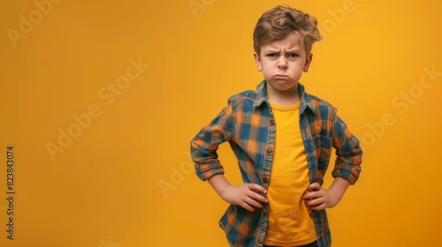 Little Boy with Assertive Pose photo
