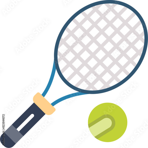 Tennis Racket and Ball Icon