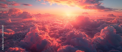 Majestic Sunrise Over Untamed Clouds in an Awe Inspiring Landscape of Rugged Natural Beauty © KICKINN.AI