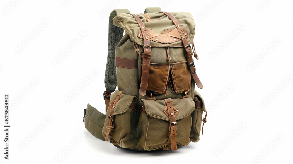 Hiking Backpack on White Surface Hiking Backpack on White Surface