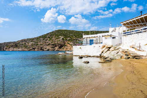 Beautiful beach in Faros village  Sifnos island  Greece