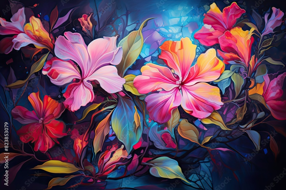 abstract floral background abstract floral background