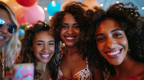 Group of Young Women Standing Together