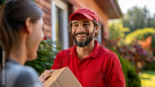 Man in Red Shirt and Woman in Red Hat