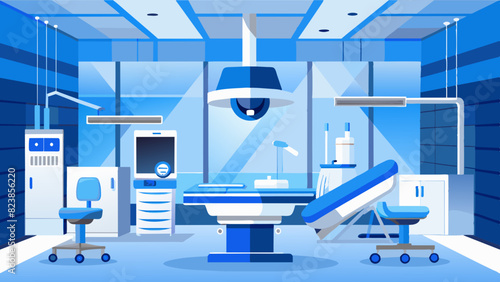 Modern Operating Room Interior Design with Advanced Medical Equipment
