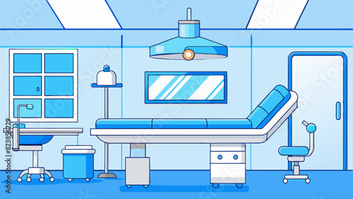 Modern, Clean, and Bright Hospital Room Interior Design