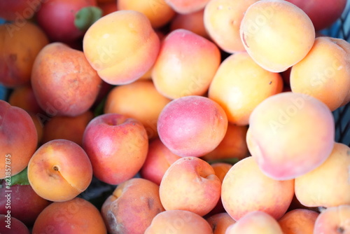 small apricots in the fruit basket