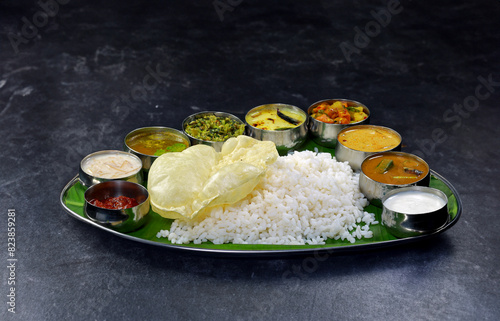 Obraz na plátně Kerala Veg Thali