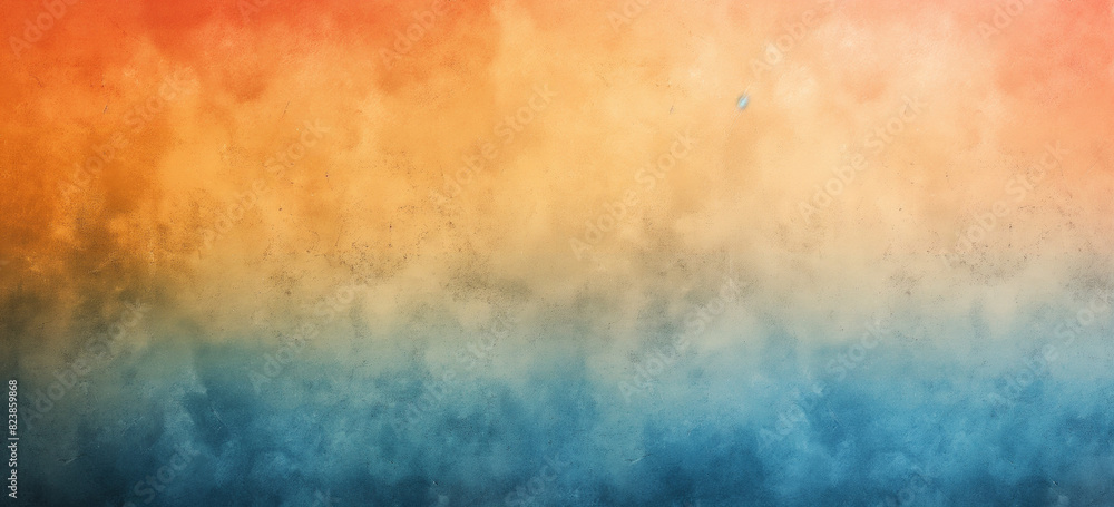 Grunge gradient texture background, Soft gradient fade, orange to blue spectrum, grain effect, abstract Grunge gradient texture background, Soft gradient fade, orange to blue spectrum, grain effect, abstract