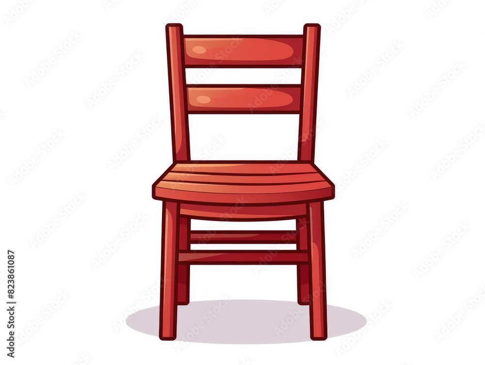 Chair illustration isolated on white background Chair illustration isolated on white background