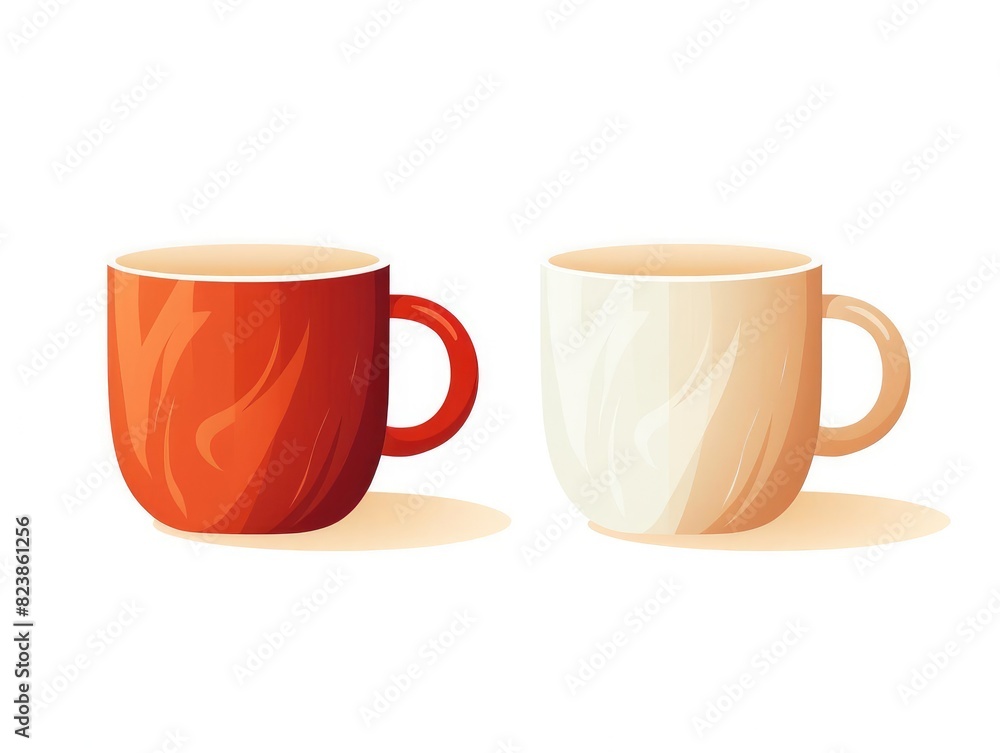 Mug illustration isolated on white background Mug illustration isolated on white background