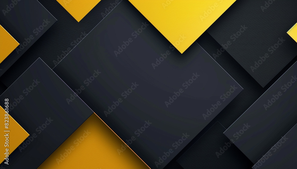 Fototapeta premium Template post for promotion template post for ads. design with yellow and black color