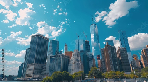 Manhattan City Scenery Business Background