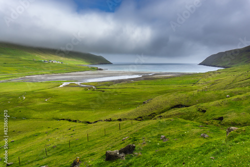 Idyllic Landscape in Faroe Islands