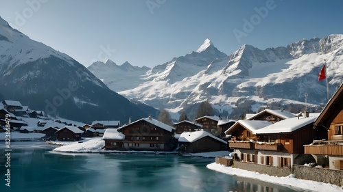 mountain village in the mountains