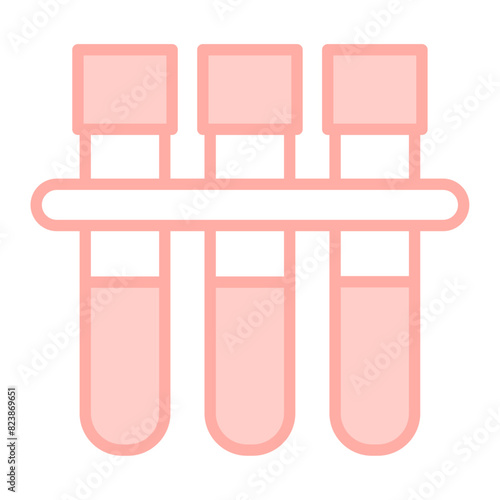 試験管のシンプルなアイコンイラスト