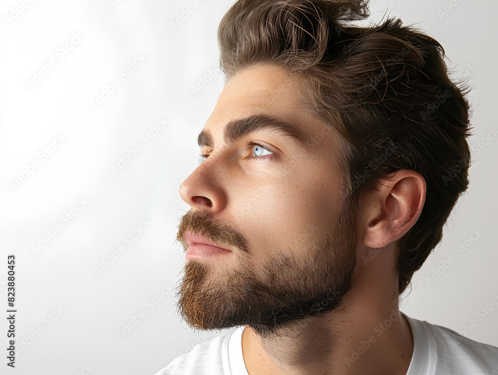 Fototapeta premium Men close-up face portrait