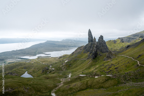landscape with mountains