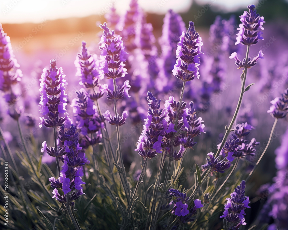 Obraz premium Lavander field background.