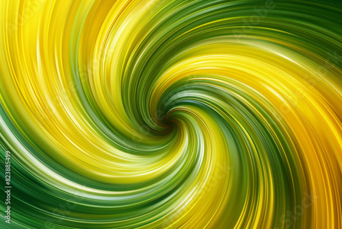 Abstract swirls in vibrant hues of yellow and green  creating a lively  energetic background 
