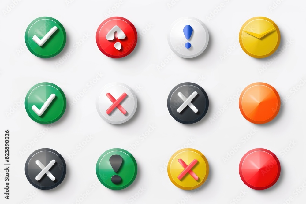 A variety of buttons in different colors. Ideal for craft projects A variety of buttons in different colors. Ideal for craft projects