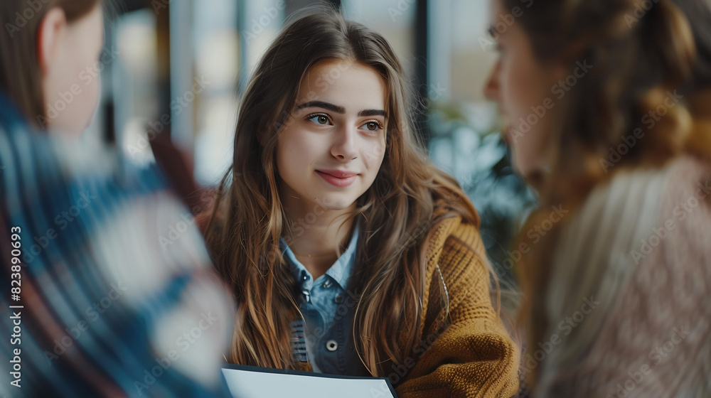 Fototapeta premium Tutor Assisting Student with Academic Advice