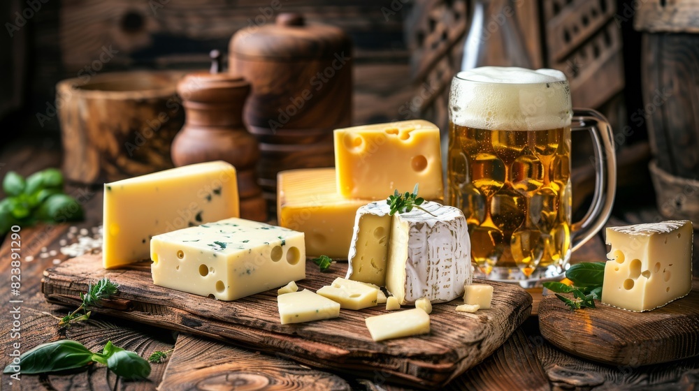 Fototapeta premium types of cheese