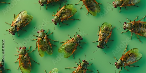cicadas collection background  photo