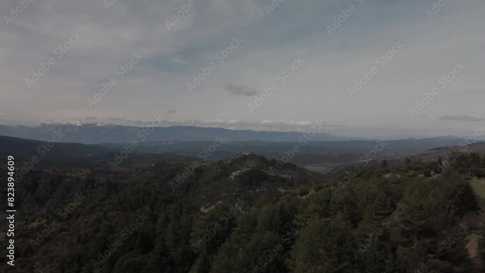Breathtaking aerial view dramatic mountains. Beautiful nature drone flying over green mountain peaks. Breathtaking aerial view dramatic mountains. Beautiful nature drone flying over green mountain peaks.