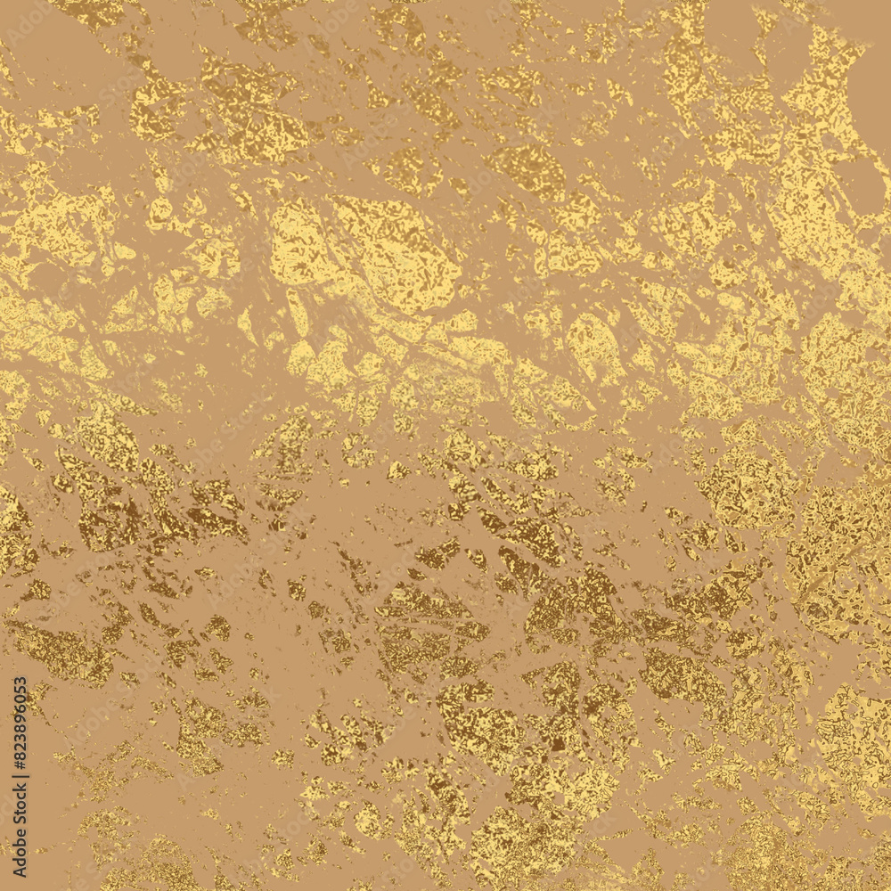 Golden Abstract decorative paper texture background for artwork - Illustration