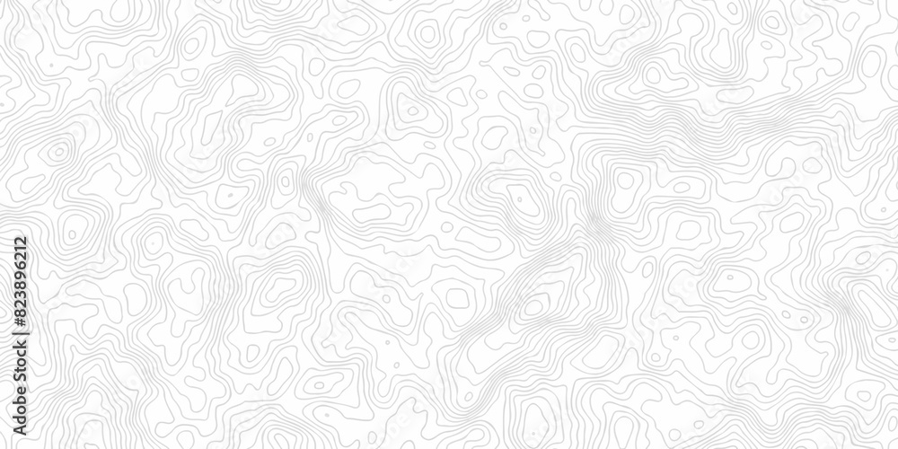 Lines Topographic contour lines vector map seamless pattern. Geographic mountain relief. Abstract lines background. Contour maps. Vector illustration, Topo contour map design.