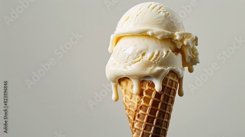 Ice Cream Cone With Whipped Cream