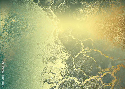 Obraz na płótnie Golden Abstract decorative paper texture background for artwork - Illustration w salonie
