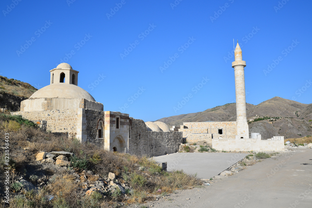 Ulu Mosque in Palu, Turkey. It was built in 1852. Ulu Mosque in Palu, Turkey. It was built in 1852.