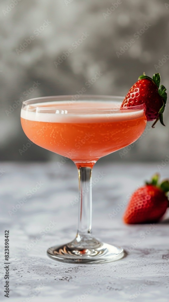 Refreshing Strawberry Martini With Fresh Strawberries Refreshing Strawberry Martini With Fresh Strawberries
