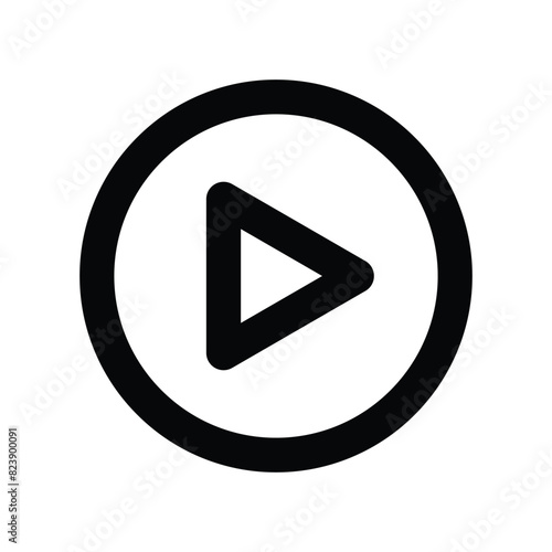 Free Download play button icon vector design template in trendy style - GFXLoad