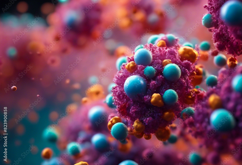 The attack of antibiotics on bacteria, parasites 3d rendering The attack of antibiotics on bacteria, parasites 3d rendering