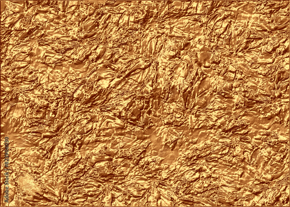 Golden Abstract decorative paper texture background for artwork - Illustration