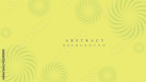 Abstract yellow background - flower pattern