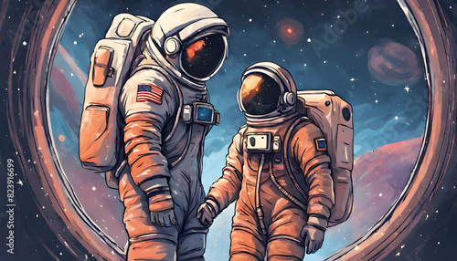 astronaut in space