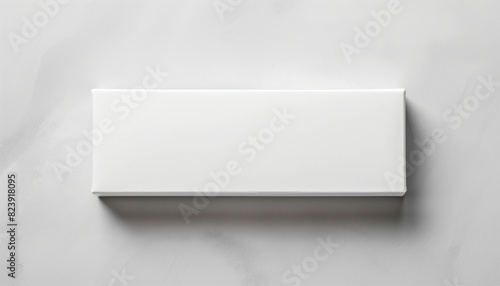 Wallpaper Mural Minimalist white rectangular object on grey Torontodigital.ca