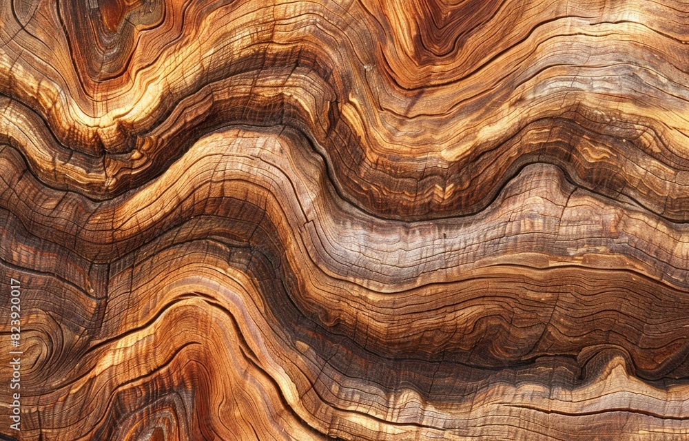 An ultrarealistic photograph of wood with visible grain patterns, showcasing the intricate textures and natural beauty of its surface An ultrarealistic photograph of wood with visible grain patterns, showcasing the intricate textures and natural beauty of its surface