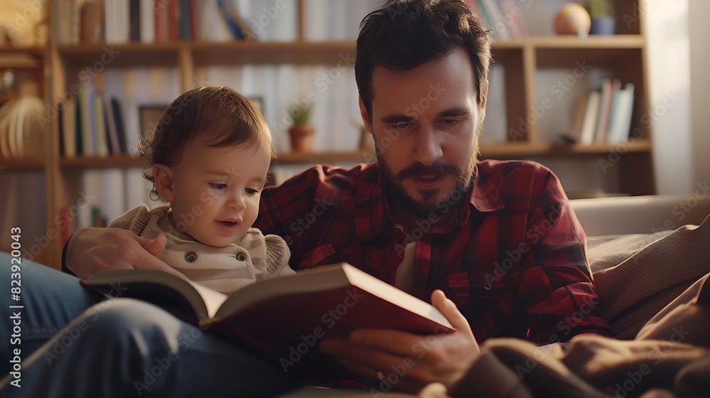 parent reading a book to their child| Father's Day | Special Father Day | Father Day Card parent reading a book to their child| Father's Day | Special Father Day | Father Day Card