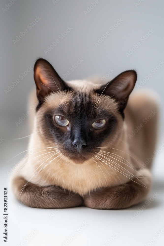 A cat is laying on its back with its head up and looking at the camera A cat is laying on its back with its head up and looking at the camera