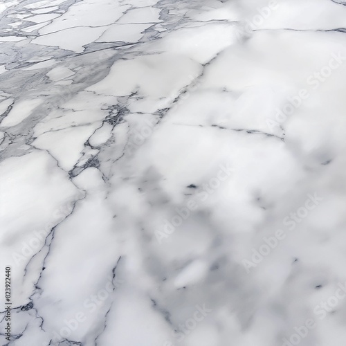 A Carrara White marble surface, drenched in the soft light of dawn, highlighting the subtle beauty and timeless elegance of the stone for a pure and classic background.