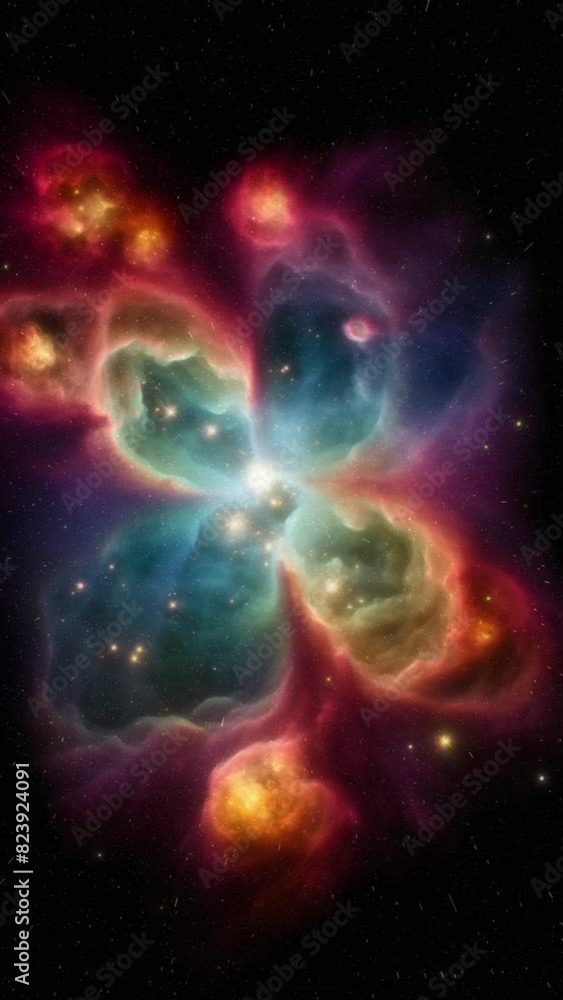 An amazing galaxy at the other end of the universe. Vertical video. An amazing galaxy at the other end of the universe. Vertical video.
